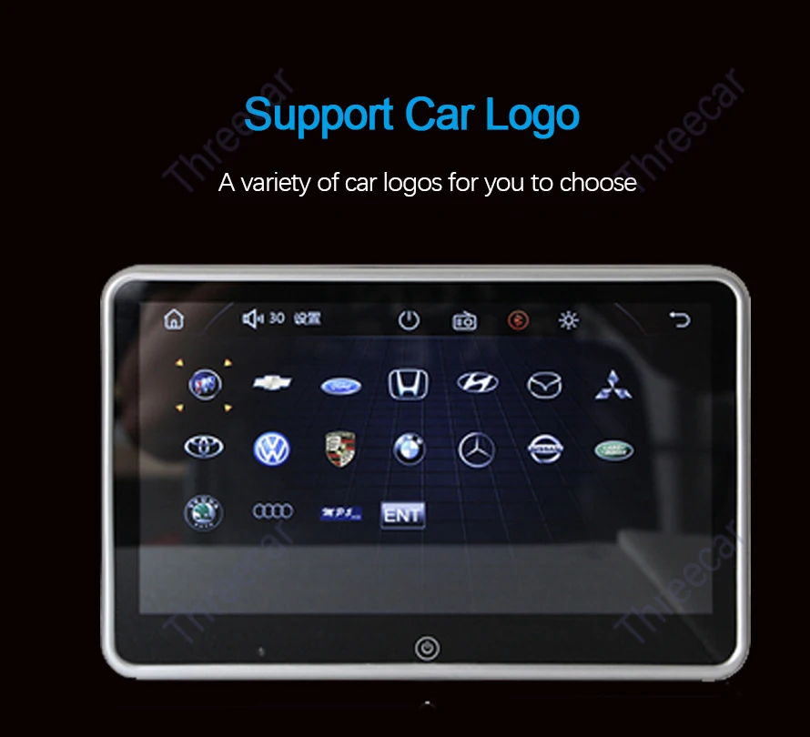 Автомобильный монитор на подголовник 10 1 дюйма мультимедийный аудио-видеоплеер с