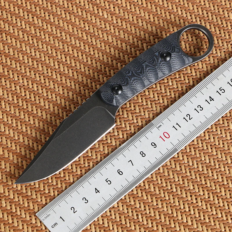 Маленький прямой тактический нож лезвие DC53 + рукоятка G10 Походный для выживания