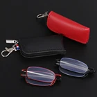 Портативный мини очки для чтения синий светильник Блокировка при дальнозоркости, очки для мужчин и женщин против усталости глаз складные очки с Чехол