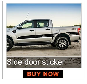 2 шт. градиент боковые полосы графическая Виниловая наклейка для Ford ranger 2012 2013