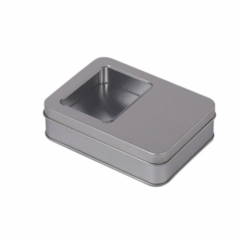 Жестяная коробка прямоугольной формы для конфет мяты |