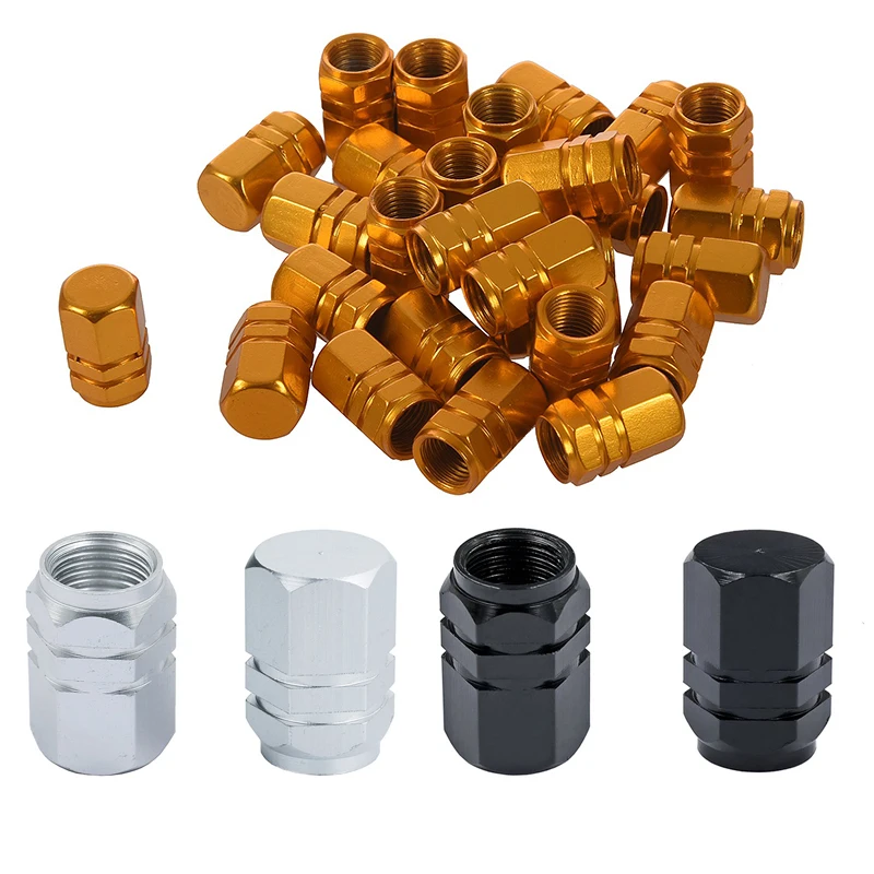 

24pcs Valve Stem Caps Car Tyre Valve Stem Covers Caps, black