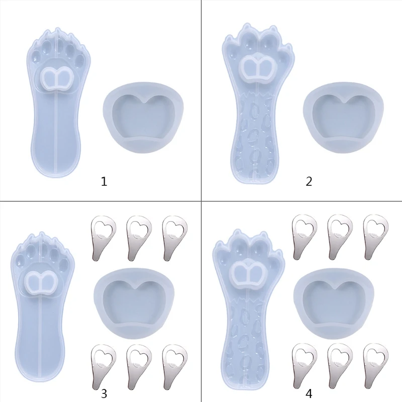 

L5YD Shiny Bottle Opener Epoxy Resin Mold Keychain Pendant Silicone Mould DIY Crafts Jewelry Key Ring Decorations Casting Tool