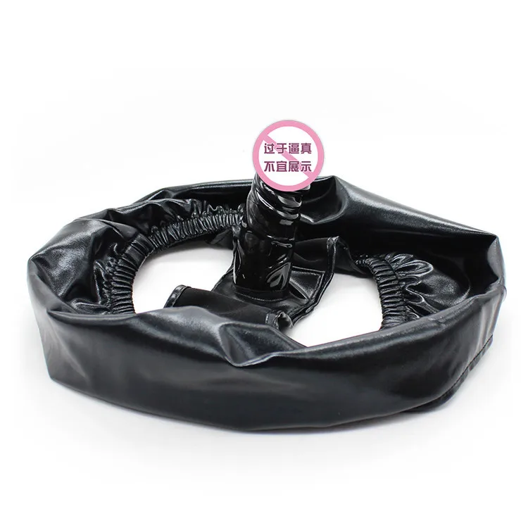 Сексуальное белье Эротические латексные штаны с силиконовой Анальная пробка