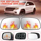 С функцией подогрева, автомобильное левое правое боковое зеркало заднего вида, стеклянный объектив для Jeep Grand Cherokee 99 2000 2001 2002 2003 2004