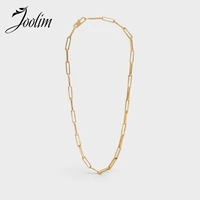 joolim gold color chain necklace trendy necklace wholesale