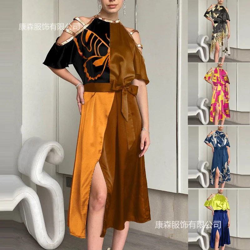 

Осень 2021, новинка, однотонная Высококачественная юбка средней длины, кардиган, коричневый кардиган с высокой талией