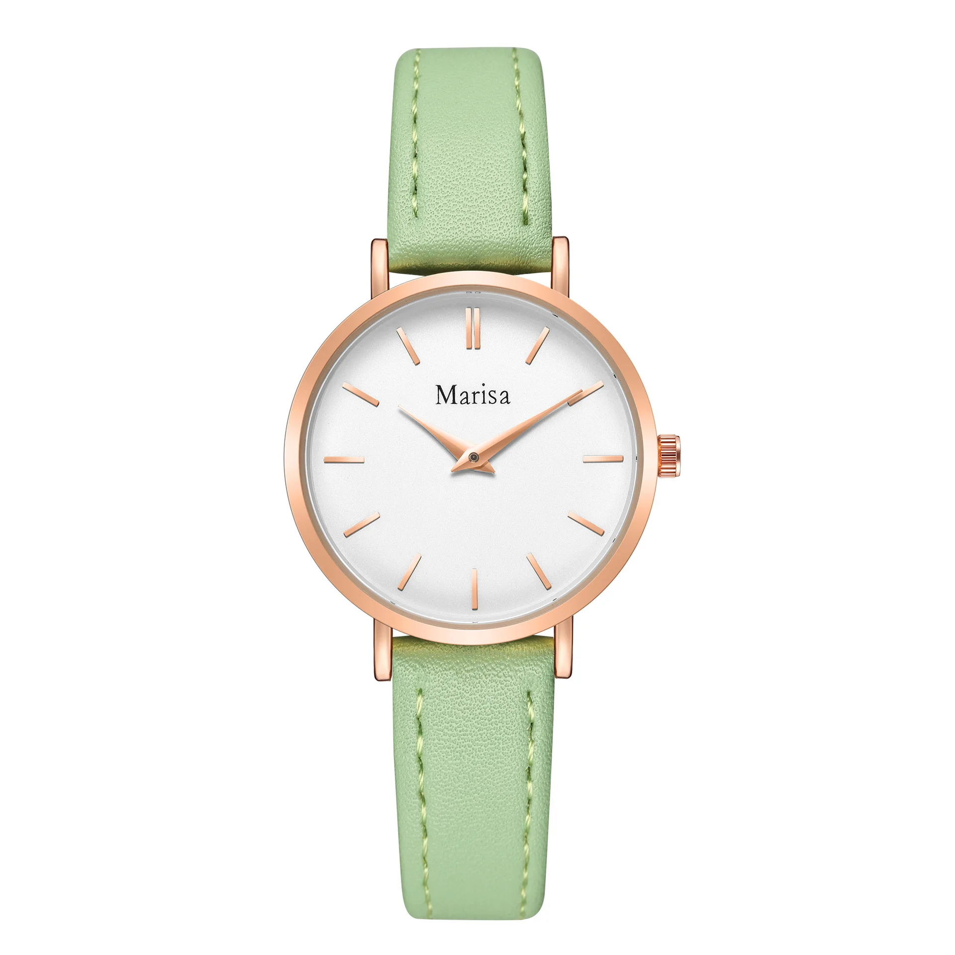 

Popular Simple Strip Nail Scale Women's Stitching Belt Quartz Watch Women's Spot womens watch luxury watch women