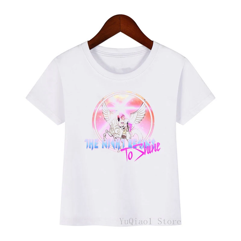 Camiseta con estampado de Grapchi para ni&ntilde;os, ropa Harajuku Kawaii, Tops de verano, camisetas rosas-0