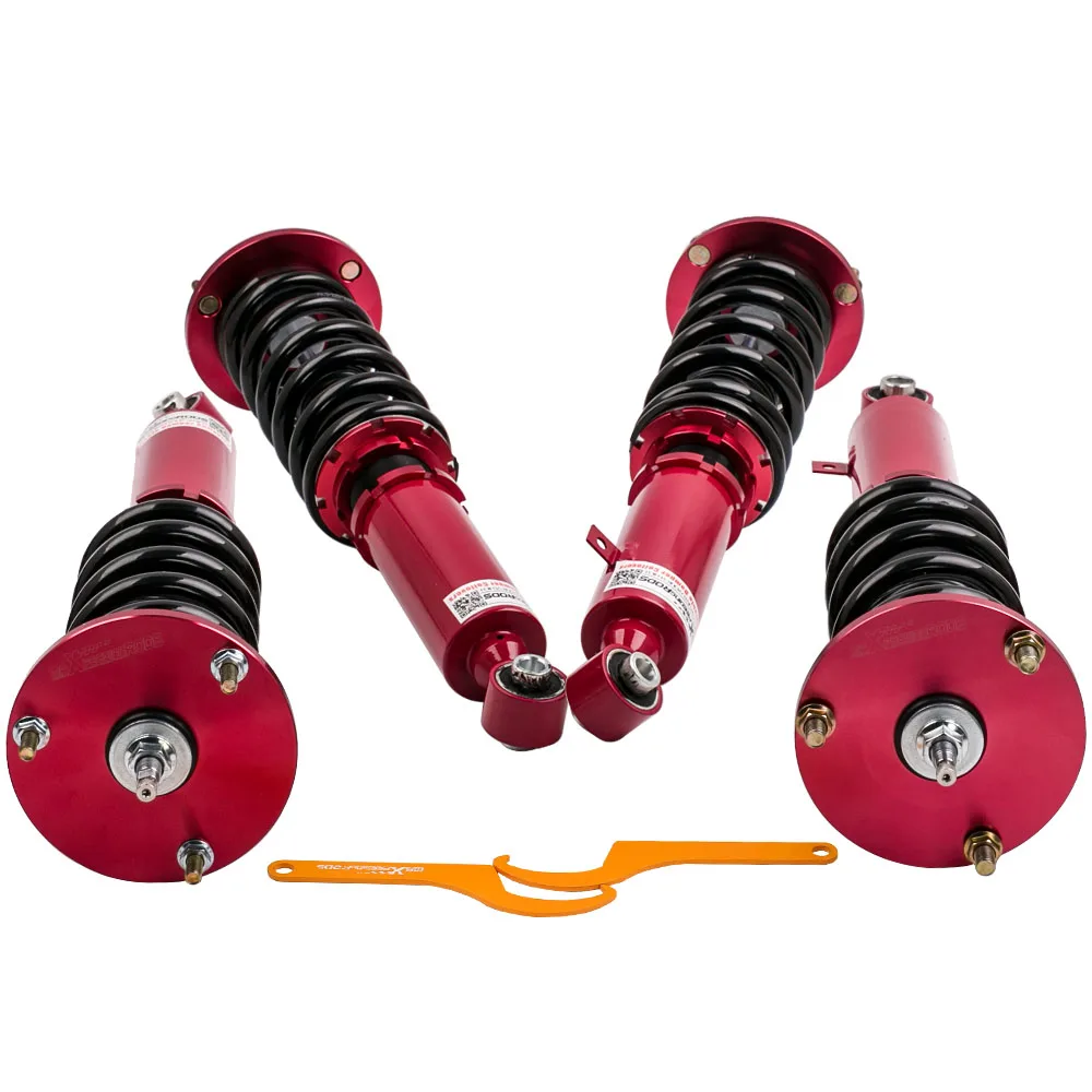 Coilovers для MK3 87-92 выше 24 Way Adj. Амортизатор демпфера и амортизатора высоты красная