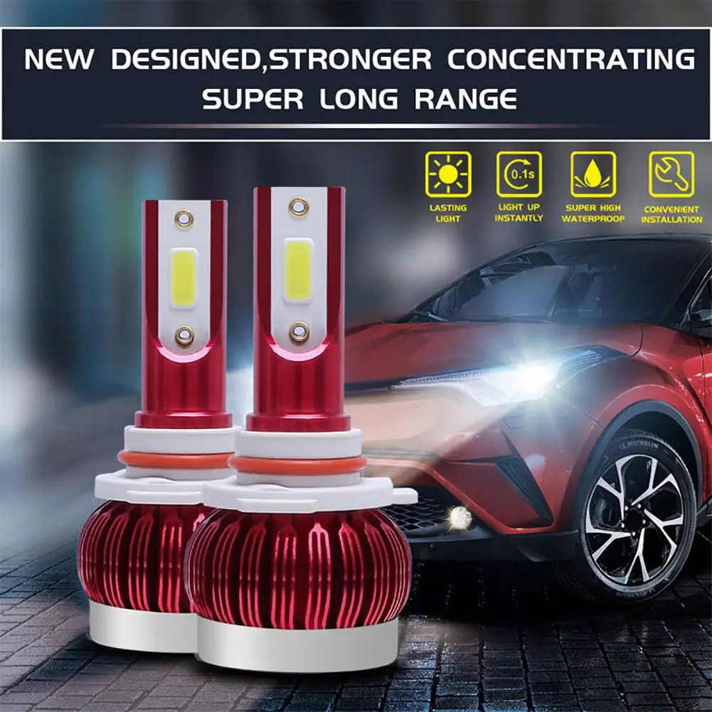 

1 Pair H1/H4/H7/H11/9005/9006 Car LED Headlight Driving Fog Light Lamp Bulbs