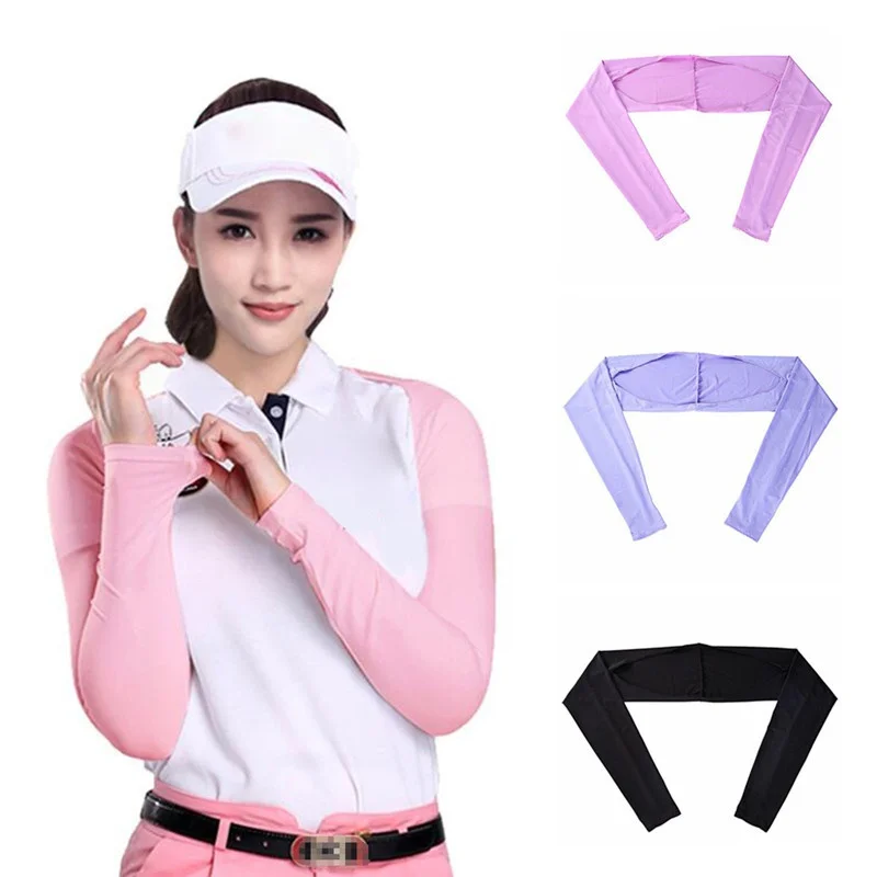 

Shawl Cuff Gloves Women Golf Shawl Sleeves Ice Silk Sunscreen Sleeves Summer UV Protection Clothing