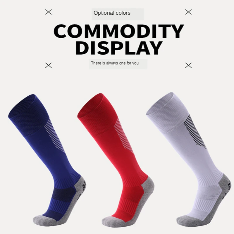 

Football Knee White Socks Non-Slip High Stockings For Women Jogging Basketball Sports Men Long Running Nylon Compression Socks