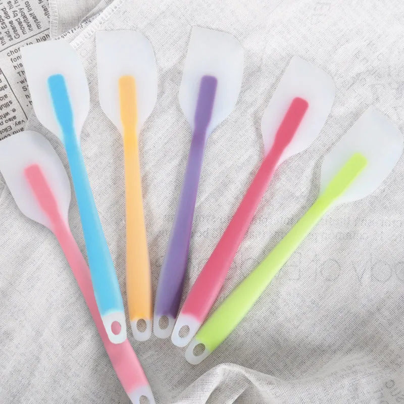 

Small Transparent Silicone Spatula All-in-one All-inclusive Rubber Baking Tool Spatula Plate Stirring Cream Cake Spatula