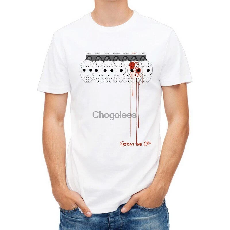 Летняя хипстерская Дизайнерская мужская футболка с коротким рукавом пятница 13-я