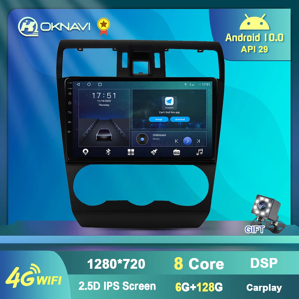 Автомобильный мультимедийный плеер OKNAVI Android 9 0 2din дюймов GPS навигация видео DVD