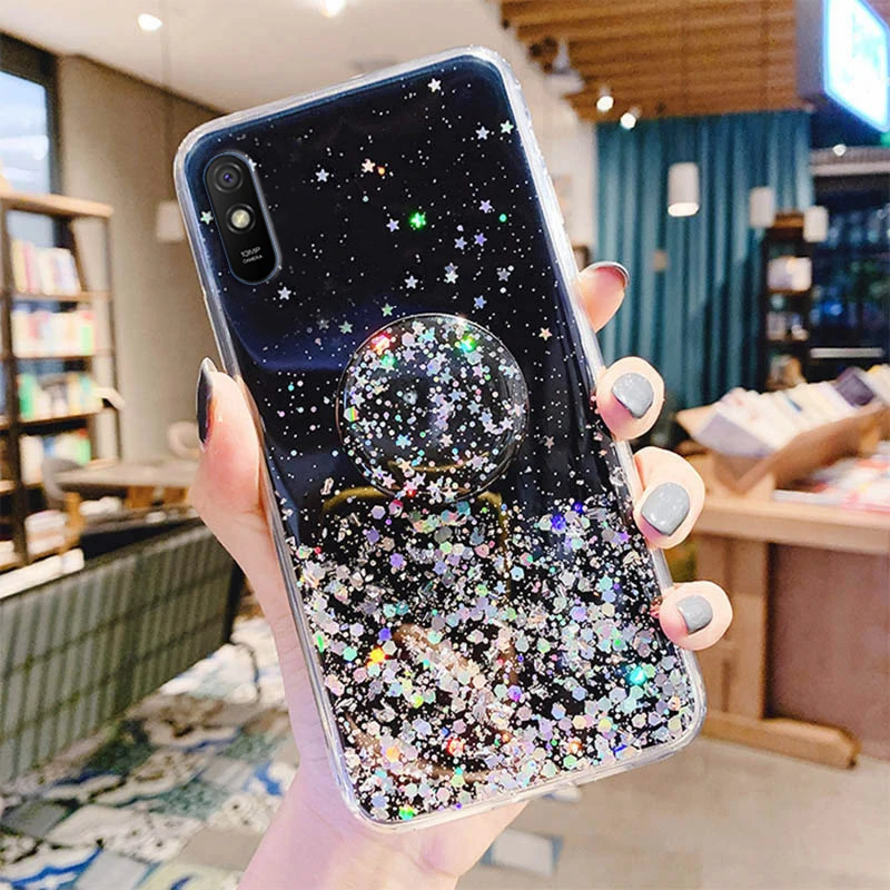 

For Xiaomi Redmi 7A 7 A Case 3D Cute Bling Glitter Cover for Xiaomi Redmi 8A 8 Star Epoxy Soft Holder Phone Covers Bumper Funda