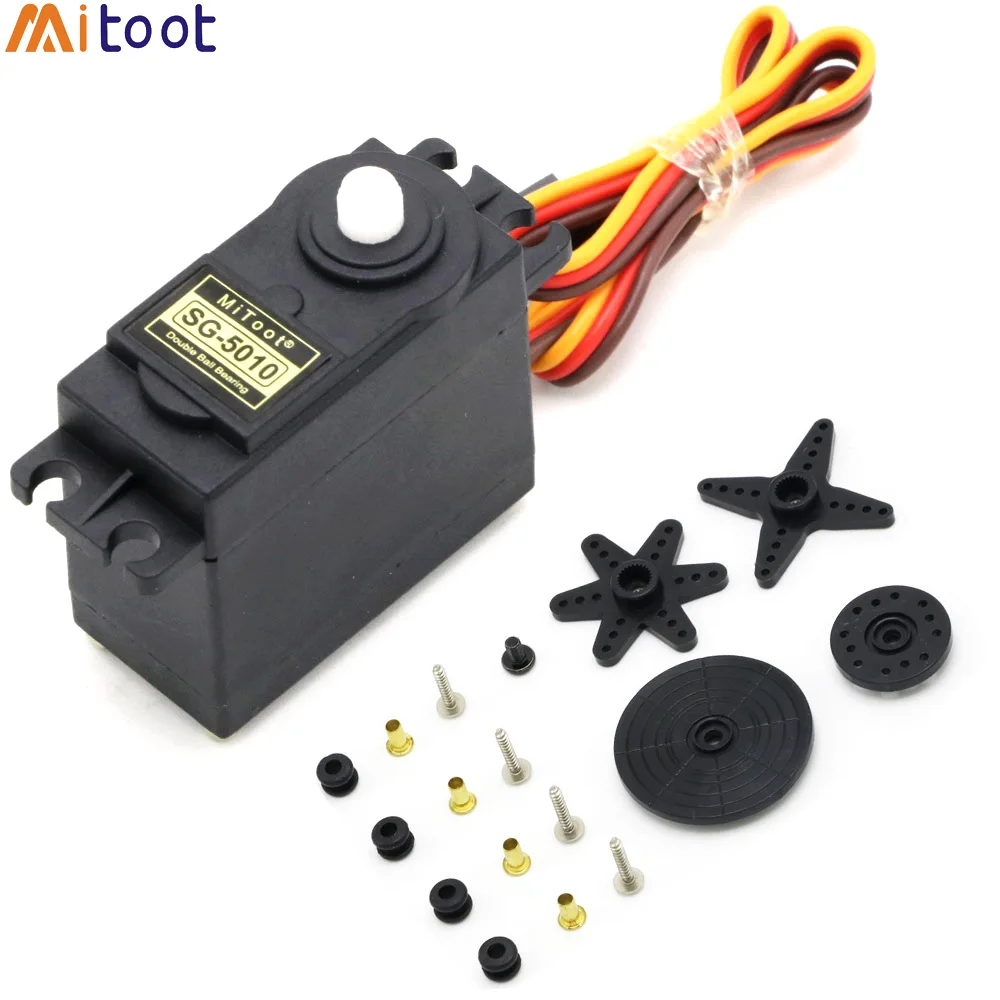 

Mitoot Steering Gear SG5010 3KG 5KG High Torque Digital Motor Steering Gear For Car Boat Model