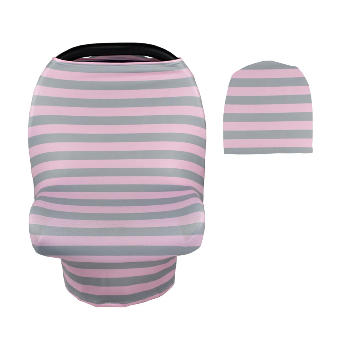 

Multi-use Silk Breathable Baby Breastfeeding Nursing Cover Outdoors Neckline Breast Feeding Scarf Cloth Wavy Stripes Towel Cover