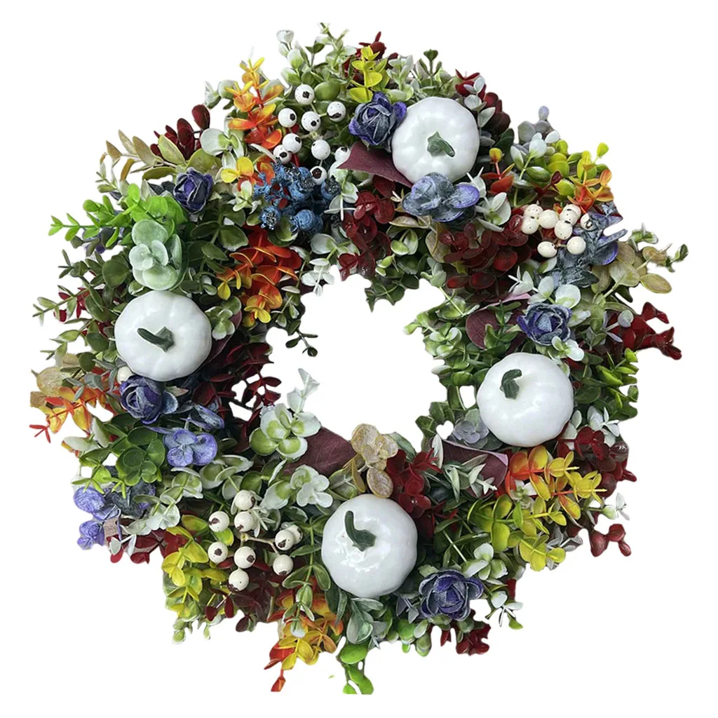 

Handmade Wreath Gifts Fall Winter Decor Hanging Wreath Door Decoration for Mirror Front Door Halloween Holiday All Year