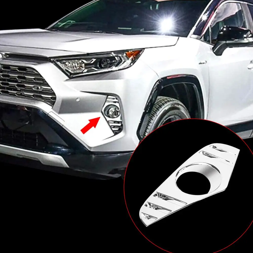 2 шт. хромированные передние Противотуманные фары Крышка лампы Накладка рамка