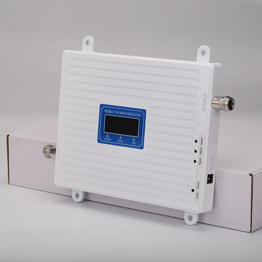 Усилитель сотовой связи трехдиапазонный 900 1800 2100 GSM репитер DCS WCDMA 2G 3G 4G