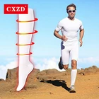 Новинка 2021, компрессионные мужские деловые носки CXZD, спортивные мужские и женские носки для бега и фитнеса