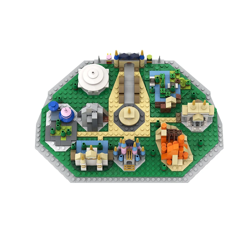 Moc Medieval City Architecture Bricks Amusement Park Model Castle Streetscape Building Toys Friends Block for Girl | Игрушки и хобби
