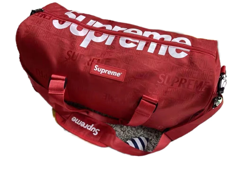 

Supreme 21SS Dark Pattern Full Print Independent Shoe Position Travel Gym Bag Sports One-shoulder Messenger Handbag