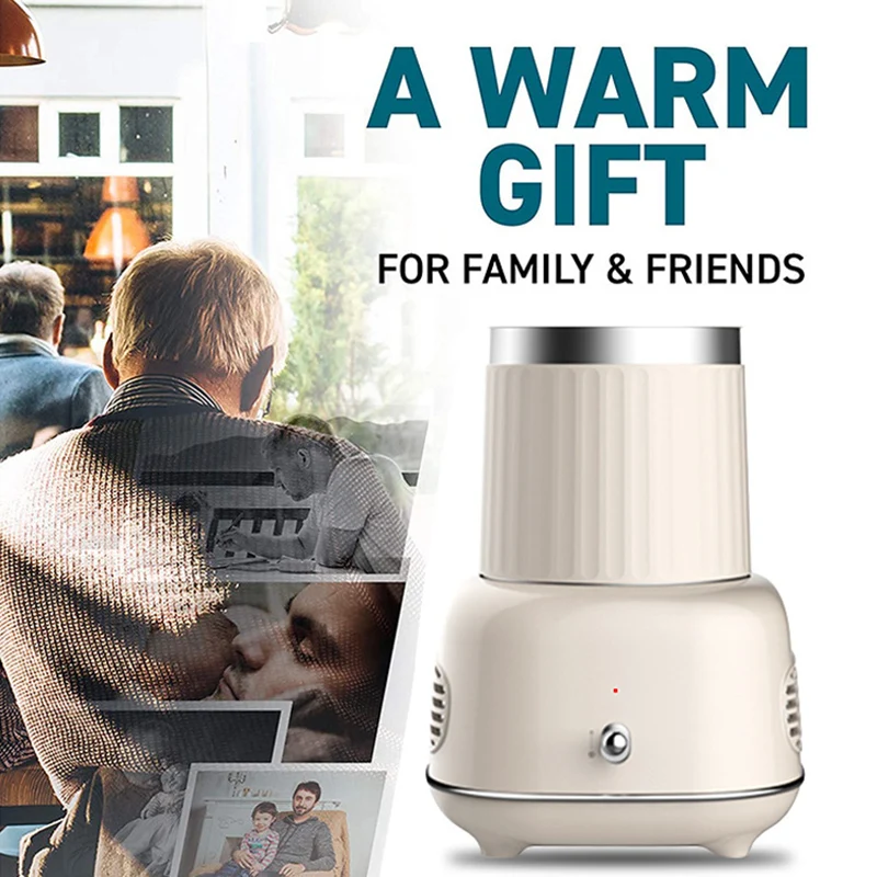 

330ml Warmer and Cooler Smart 2-in-1 Cup Portable Mini Cold Drink Machine Small Appliance Kettle For Home Office LBShipping