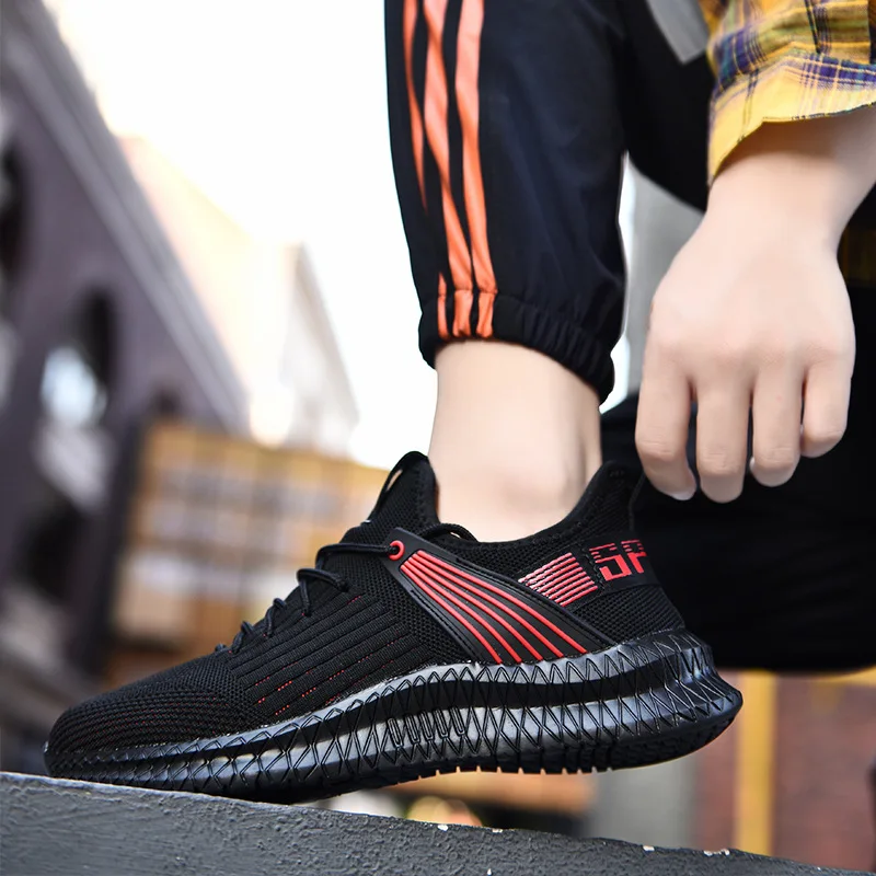

Men Sneakers Mesh Casual Shoes Lace-up Mens Shoes Lightweight Vulcanize footwear Walking Sneakers Zapatillas Hombre NanX346