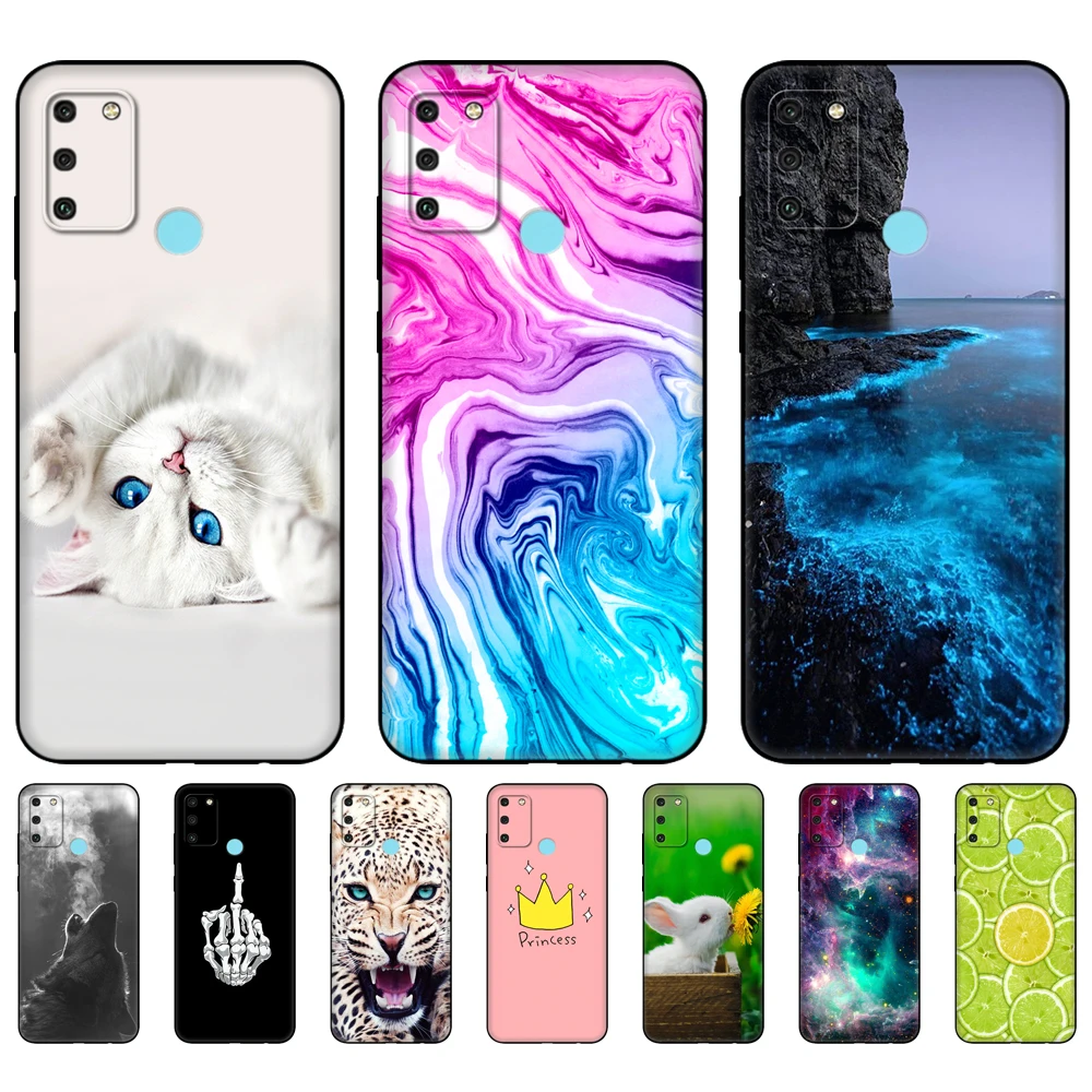 Чехол для HONOR 9A 6 3 дюйма мягкий силиконовый чехол из ТПУ телефона Huawei Honor 9