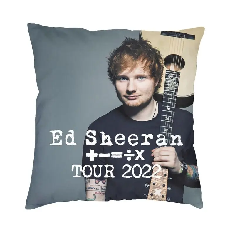 

Элегантный стильный Чехол на подушку Ed Sheeran 40x40 см, домашний декор, Модный чехол на стул в стиле британской певицы и сценики, квадратная подуш...