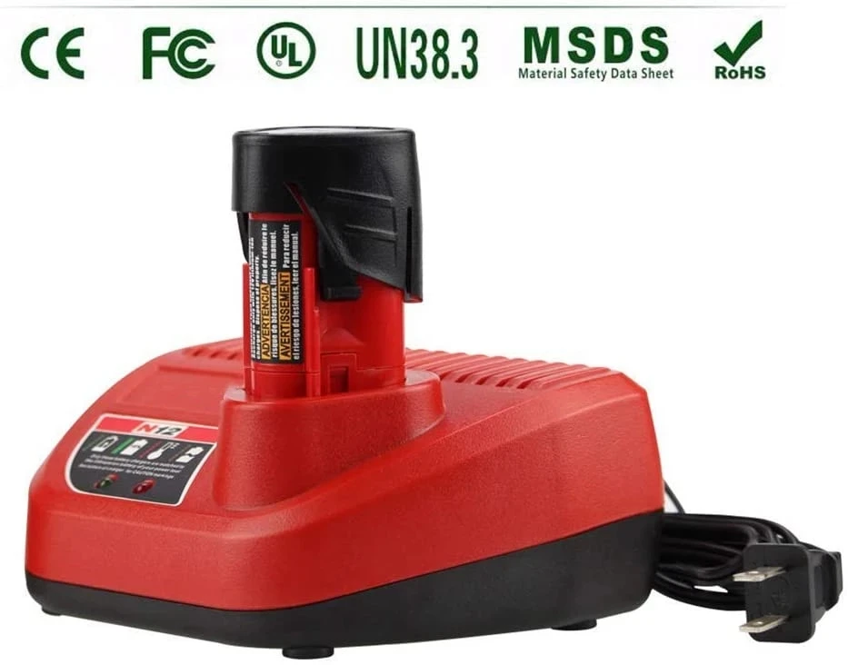 Зарядное устройство для литий-ионных аккумуляторов Milwaukee M12 10 8 V 12V 3.0A N12 48-59-2401