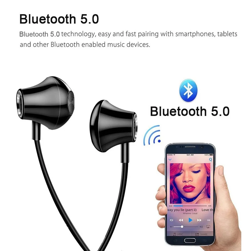 Новые беспроводные bluetooth-наушники S9 Спортивная стереогарнитура