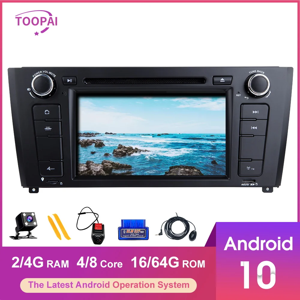 Автомобильный мультимедийный плеер TOOPAI стерео система на Android 10 с 7 &quotэкраном GPS