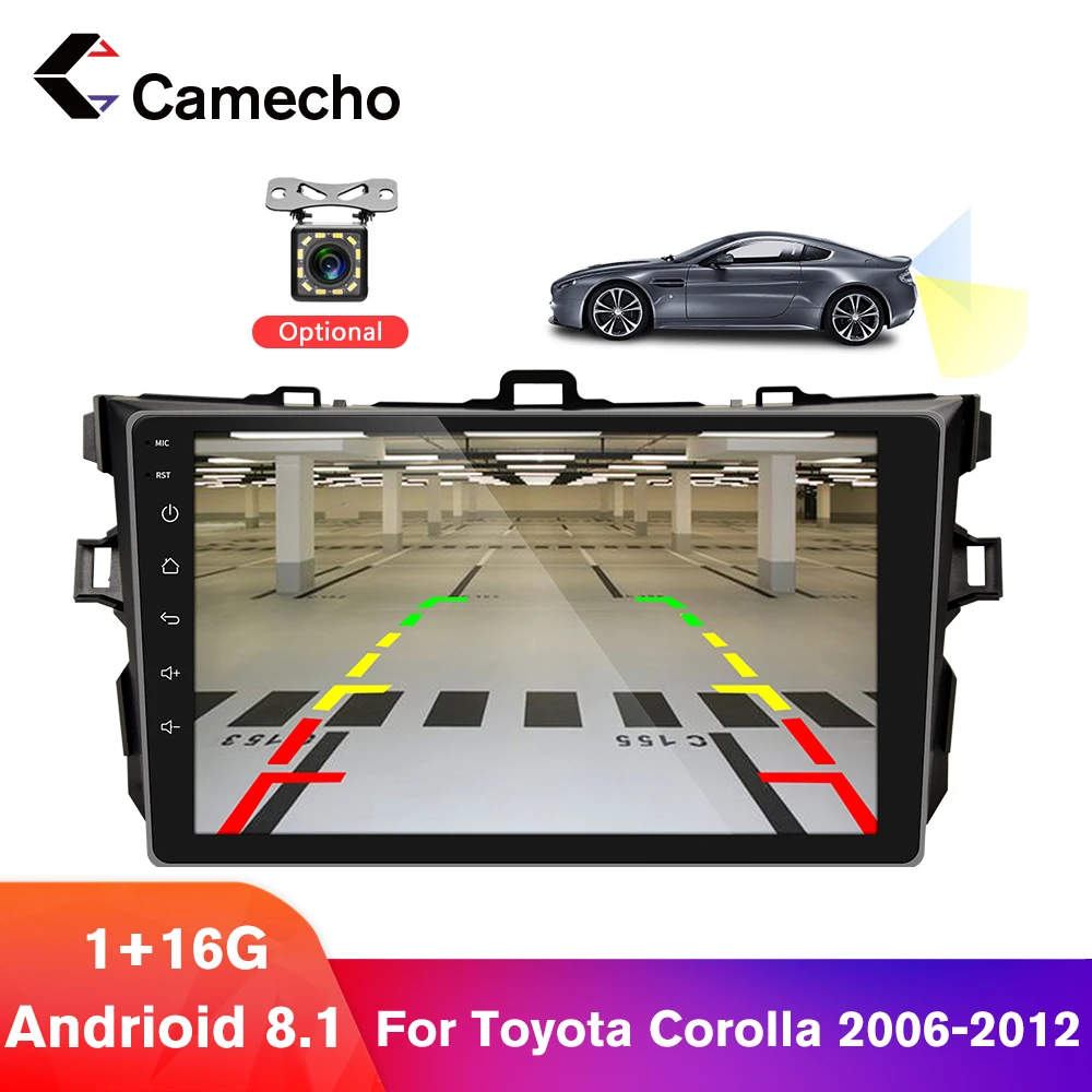 Camecho 2Din Android 8 1 GPS Navi автомобильный мультимедийный плеер 2 Din 9 дюймов автомобильное