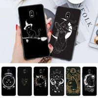 death witches moon cat phone case for huawei nova 3i e 4 5i 5z 6 5g 7 pro se y5 y6 y7 y8 y9 prime cover fundas coque