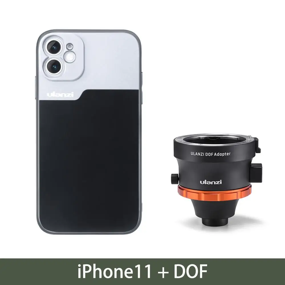 Адаптер Ulanzi DOF E Mount Full Frame camera Lens Adapter адаптер для смартфонов SLR/DSLR& cinema Lens Adapter для телефонов iPhone Andriod - Цвет: W iPhone 11 case