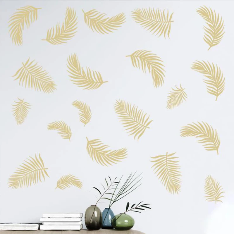 

DIY Feather Creative Wall Sticker Living Room Home Decor Vinyl WallSticker Boy Girl Teen Bedroom Wall Decor Art Removable Mural