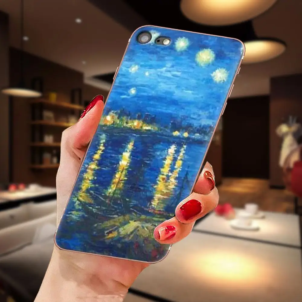 В стиле звездной ночи Ван Гог красочные Стиль для huawei Honor 4C 5A 5C 5X6 6A 6X7 7A 7C 7X8 8C 8S 9 10 10i