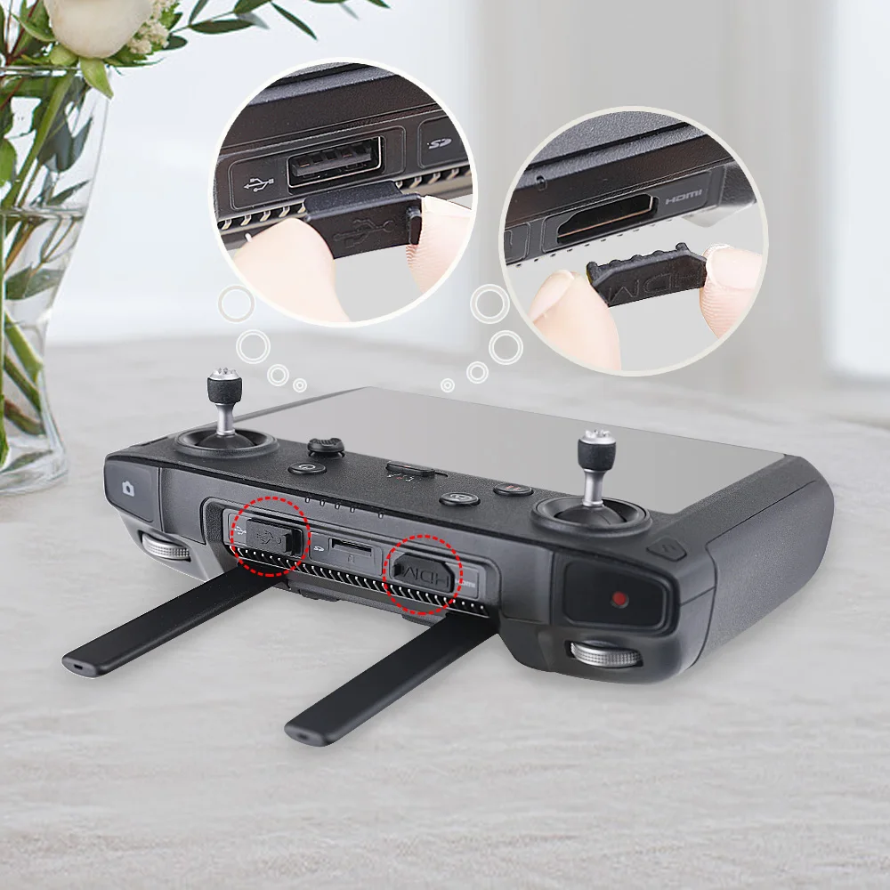 3 шт./компл. силиконовая Пылезащитная заглушка для DJI Smart Controller HDMI/USB/Type C чехол от