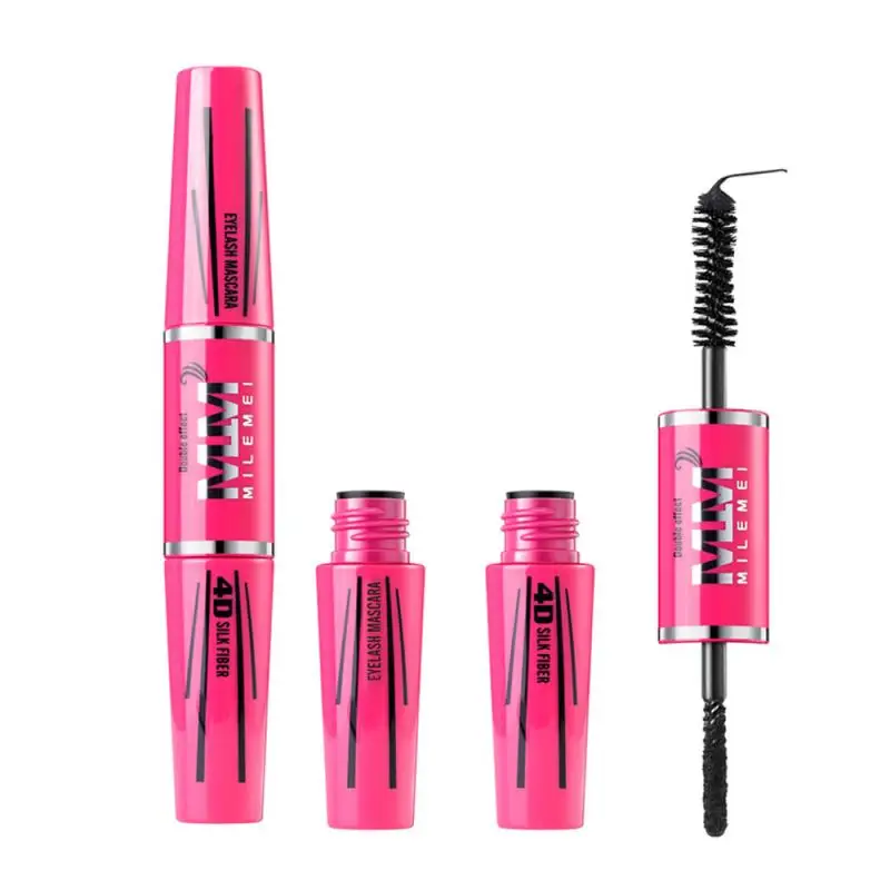 

ELECOOL 4D Silk Fiber Eyelashes Lengthening Mascara Waterproof Long Lasting Lash Black Eyelashes Extension Make Up 3D Mascara