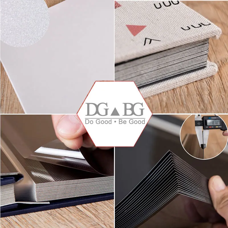 Альбом для вырезок из фотоальбом в твердом переплете льна магнитный