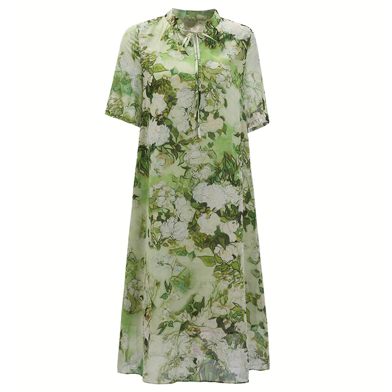 Женское Летнее шелковое платье миди в стиле бохо элегантные вечерние платья