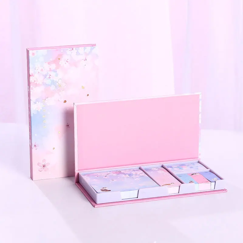 

Notes Bookmark Gilded Sticky Note 4 Pad Sticky Note Self-Stick Pad Note 80 Sheet/Pad for School Office Family FOU99