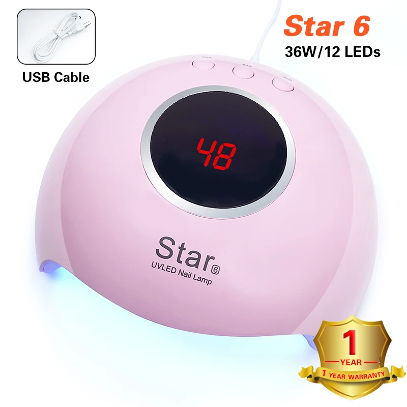 star6 SUN X Plus 80W 42pcs Hybrid LED Lamp Nail Dryer Nail Art Lamp for Gel Polish Nail Care Gel Nail UV LED Light 10/30/60/99s Timer - Цвет: star6