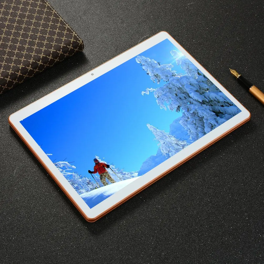 

KT107 Plastic Tablet 10.1 Inch Large Screen Android 8.10 Version Fashion Portable Tablet 8G+64G White Tablet White US Plug