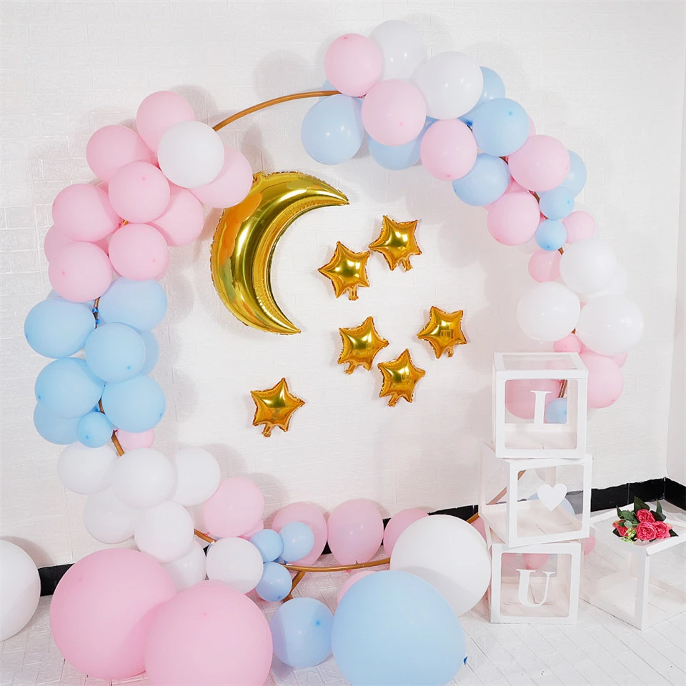 Decoraci&oacute;n de globos para bodas, Kit de arco de soporte circular para globos de cumplea&ntilde;os, arco para soporte de globos, decoraci&oacute;n de fiesta-4