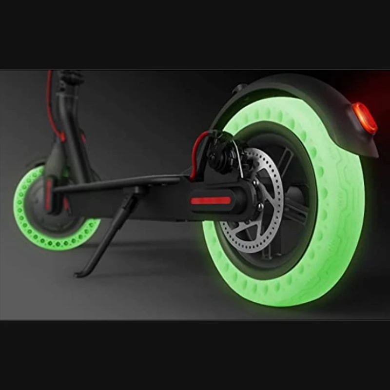 

Honeycomb Rubber Solid Tire 8.5 Inch Fluorescent Tire Tubeless Luminous Solid Tyre for Xiaomi M365 Electric Scooter